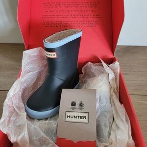 Hunter Navy and Light Blue Rain Boots